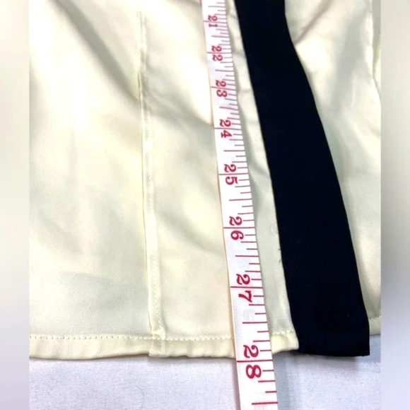 Ralph Lauren Cream w/ Black Trim Blouse Medium - Picture 6 of 6